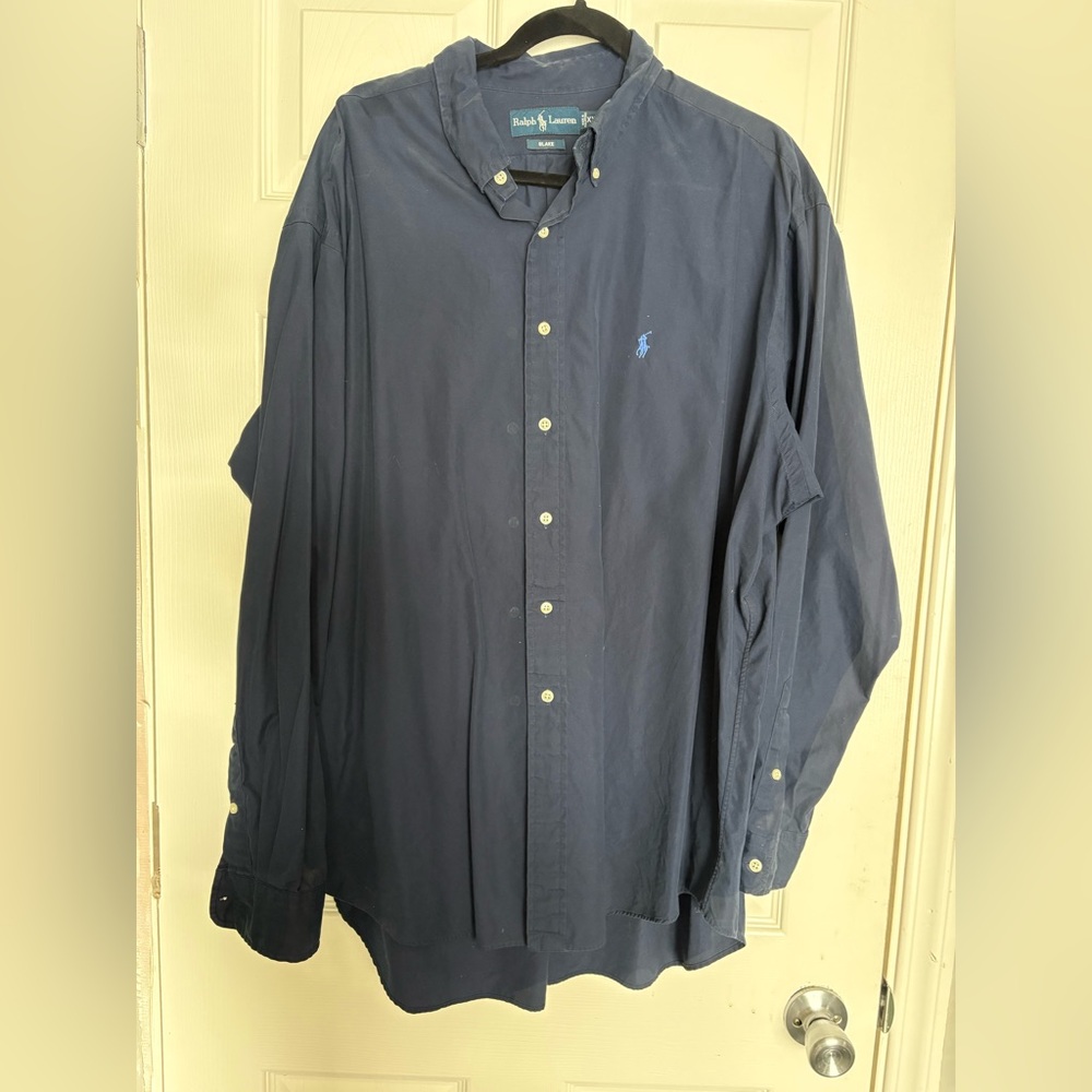 Polo Ralph Lauren Navy Button Down Men’s XXL